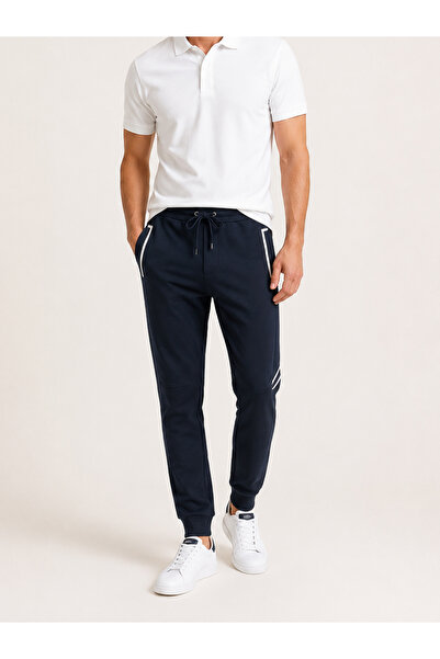 Xint Erkek Lacivert Pamuk Dokulu Regular Fit Sweat Pantolon