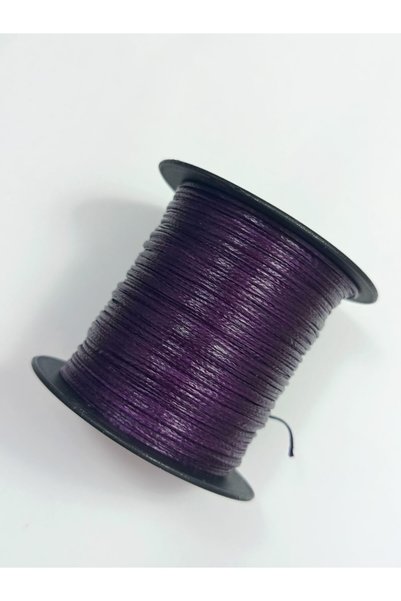 Eskişehir hobi sanat Purple Color 1.0 mm 100 Meters Waxed Thread Saddler Leather Sewing Thread Necklace Jewelry Design Bracelet Thread