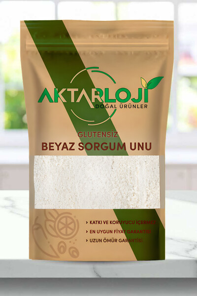 aktarloji 1 Kg Glutensiz Beyaz Sorgum Tohumu Unu / Sorgum Unu - Katkısız & Doğal