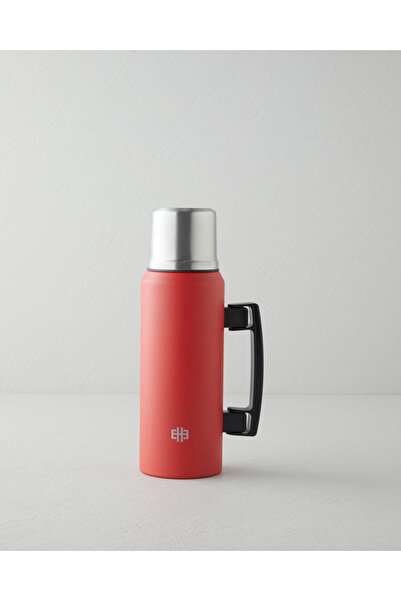 English Home Good Mood HeatLock Çelik Bardaklı Termos 1 Litre Kırmızı