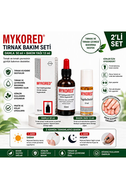 Mykored Tırnak Bakım Seti | Tırnak Bakım Yağı 13 ml + El Ayak ve Tırnak Bakım...