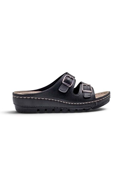 Akım Sultan Double Buckle Women's Slippers