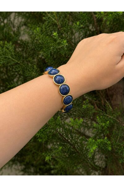 aurajewelery LACİVERT TAŞLI LASTİKLİ BİLEKLİK