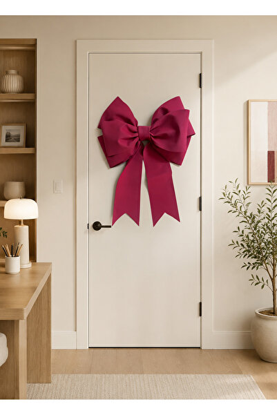 Maison Avf Large Decorative Burgundy Eva Bow – 100 cm |   Christmas Tree, Doo...