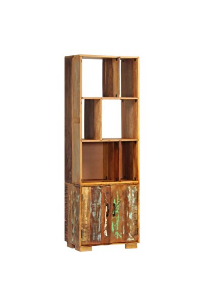 Concept Bibliotecă, 60 x 35 x 180 cm, lemn masiv reciclat