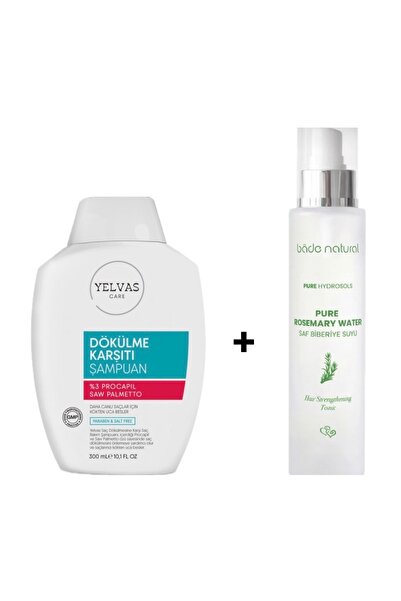 Saç dökülmesine karşı şampuan 300 ml & biberiye suyu 100 ml