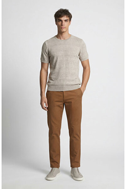 Network N-Green Camel Diyagonal Comfort Pantolon