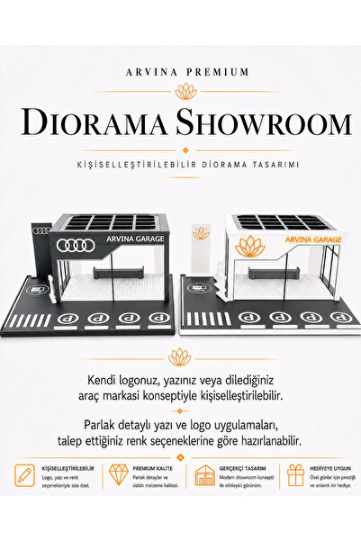 Arvina Atelier Kişiselleştirilebilir Büyük Showroom | Premium Diorama Koleksi...