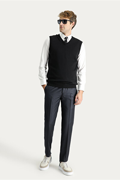 Kiğılı Pantaloni 7 Drop Slim Fit, cu croială îngustă, din țesătură clasică