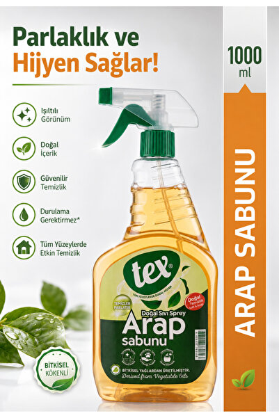 Tex Arap Sabunu 1 L – Doğal İçerik, Güçlü Temizlik, Çok Amaçlı Kullanım
