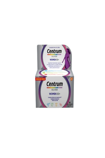 Centrum Argint pentru Femei 50+ Multivitamine și Multiminerale