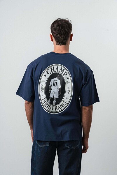 Respire Tricou supradimensionat Zidane bleumarin