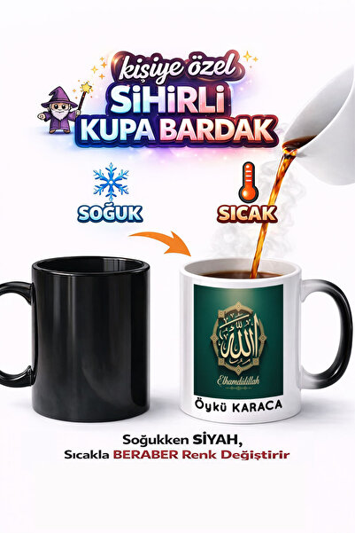 Kirbi Reklam Islam Islamism Alhamdulillah Alhamdulillah Printed Porcelain Mag...
