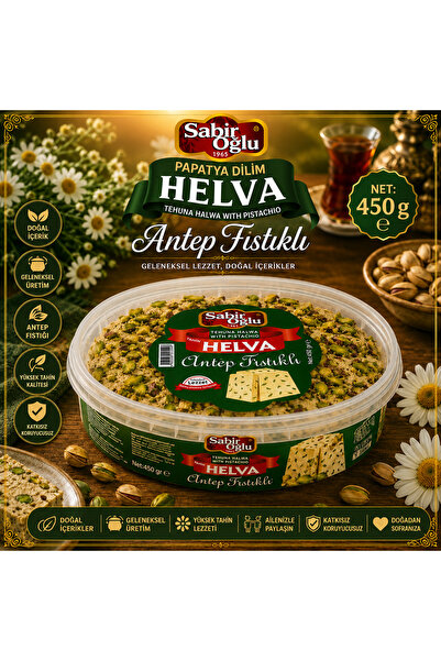 SABIROĞLU Papatya Fıstıklı Helva 450 gr