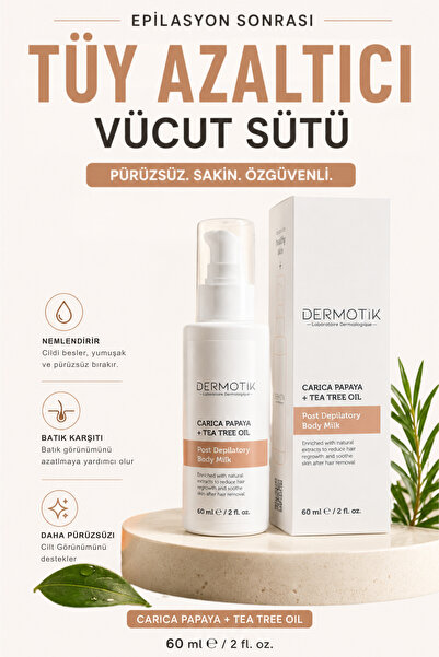 Dermotik Epilasyon Sonrası Tüy Azaltıcı & Nemlendirici Vücut Sütü Batık Onarı...