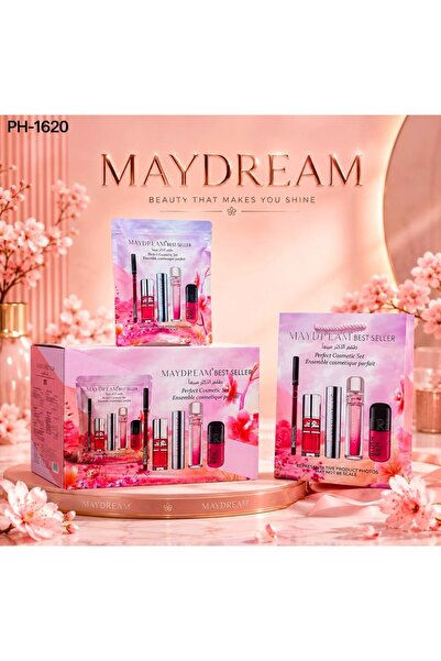 MAYDREAM مجموعة مكياج الأكثر مبيعاً مع قلم حواجب ماي دريم المعروف عالي الجودة