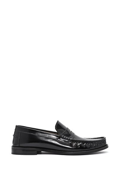Derimod Loafer clasic din piele neagră pentru bărbați 26SFD601722