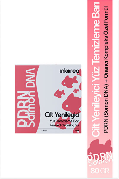 inkorea Pdrn Somon Dna Cilt Yenileyici Yüz Temizleme Barı 80 gr - Onarıcı ve ...