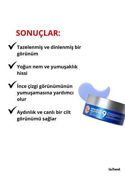 Medipeel MEDI-PEEL Hyaluron Aqua Peptide 9 Ampoule Eye Yoğun Nemlendirici Peptidli Göz Altı Hidrojel Pedleri