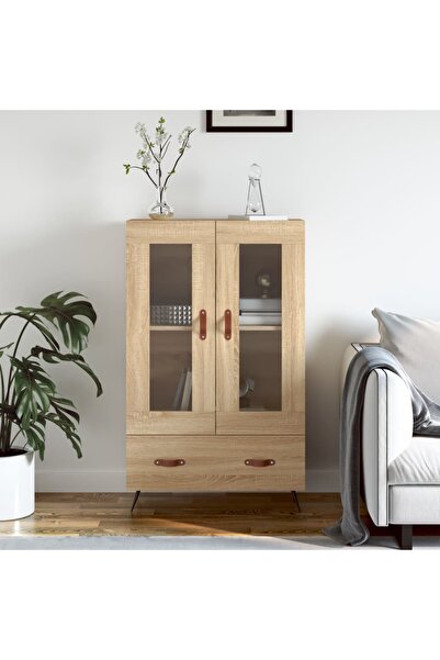 Concept Dulap înalt, stejar Sonoma, 69,5x31x115 cm, lemn prelucrat