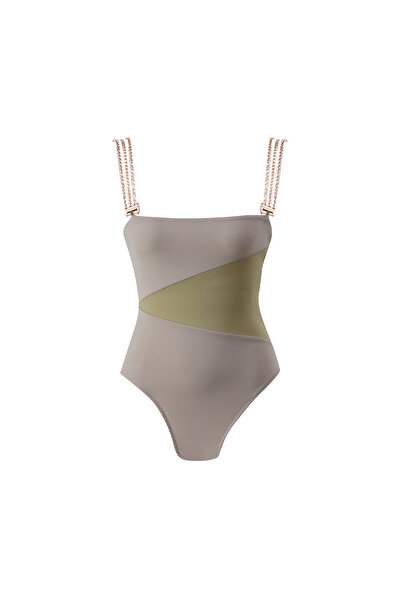 LOVEKINI Jane Grey-Green Swimsuit