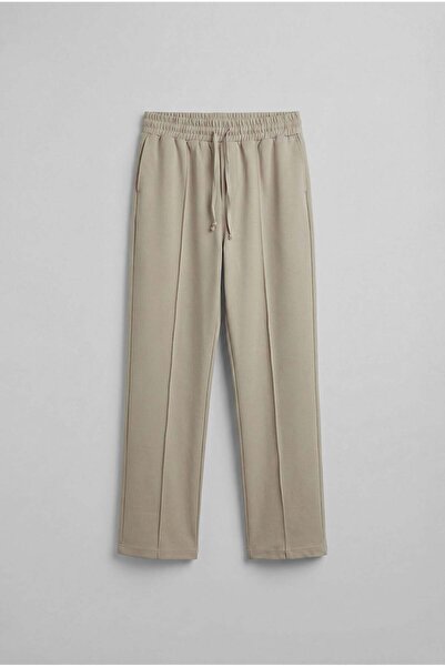 ablukaonline Erkek Beli Lastikli Baggy Pantolon Bej
