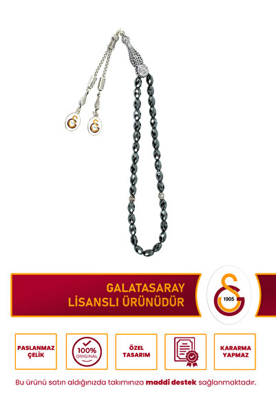 Galatasaray GS FASETLİ ARPA HEMATİT DOĞALTAŞ TESPİH