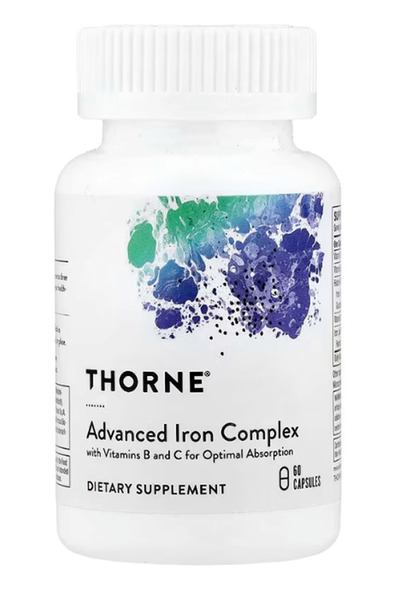 Thorne (Özelsporcugıdaların'dan !!) Advanced Iron Complex, 60 Capsules.USA.