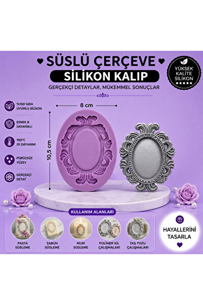 Dr.Paste Silikon Kalıp Süslü Çerçeve