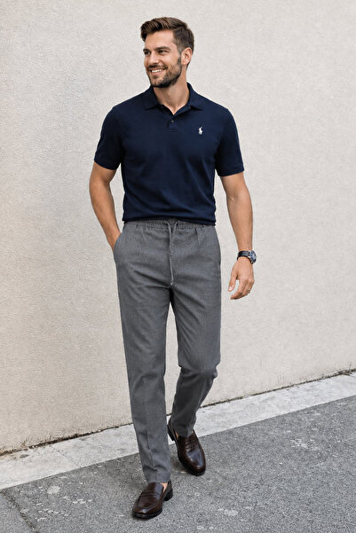 Madmext Smoked Regular Fit Men's Trousers E6572