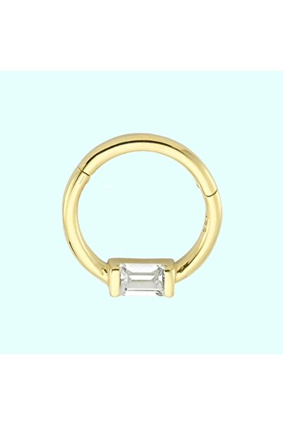 Sembol Gold Altın Halka Piercing Baget Tektaş 14 Ayar