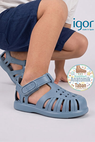 IGOR S10271 Tobby Solid Blue Sandale ortopedice zilnice pentru băieți și fete...
