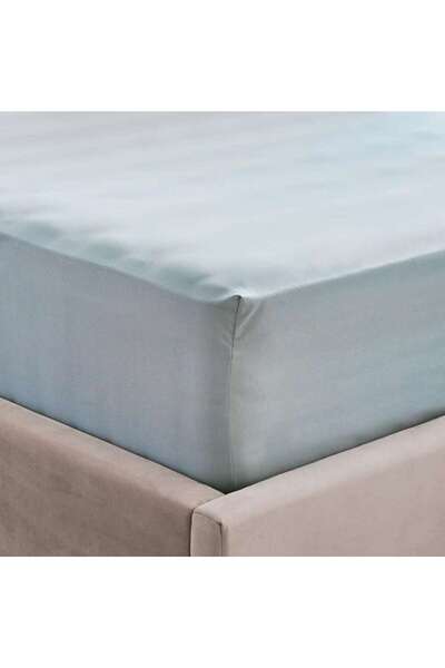 PAN HOME Everyday Queen Fitted Sheet 160x200+33cm - Metallic Blue