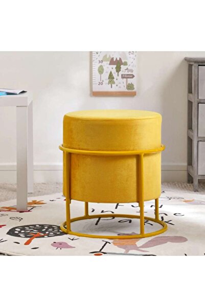 PAN HOME مقعد ستورت المحمول 36x36x40.5 سم - أصفر