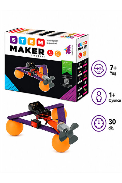 Zetzeka STEAM Maker Elektronik Seti Level-1 5+ Yaş 1+ Oyuncu (Sadece Elektron...