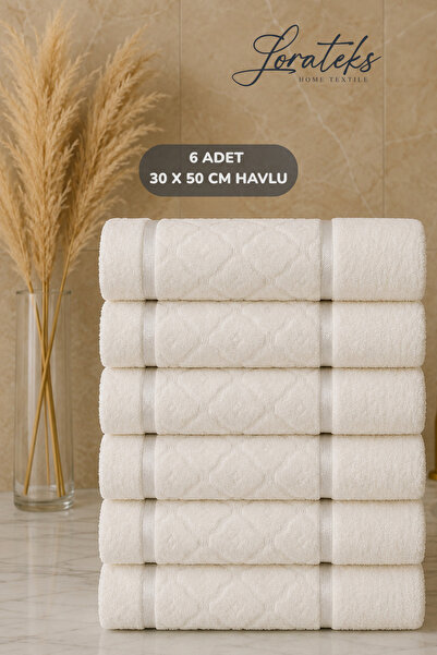 Lorateks Selva 6'lı 30x50 cm Misafir&Mutfak Havlusu | Havlu & Havlu Seti | Ha...