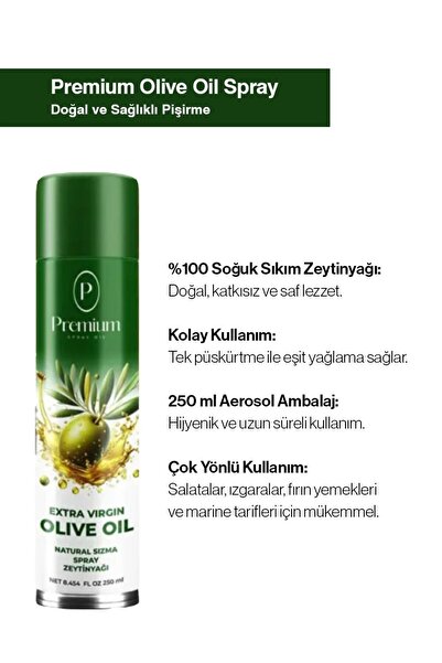 Premium Olive Oil Spray, Natural Sızma Sprey Zeytinyağ