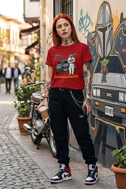 remonz Povratak u budućnost Mandalorian Štampano 100% pamuk Osnovni T-shirt M...
