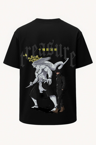 nirvoda Oversize Megumi Fushiguro Jujutsu Kaisen Baskılı Tişört - Büyük Baskı...
