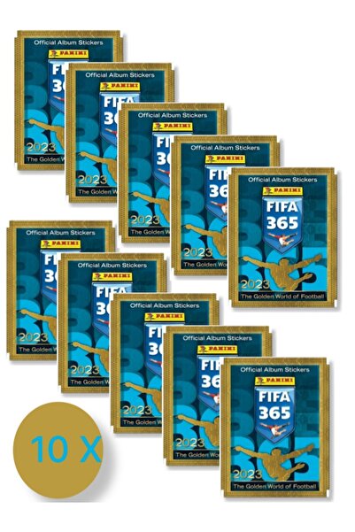 TOYFEST Panini Fifa 365 2023 Football Player Stickers Cards - 10 Pieces