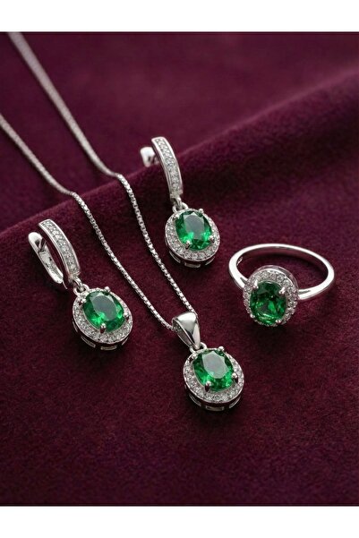 NB JEWELLRY Zümrüt taşlı takım