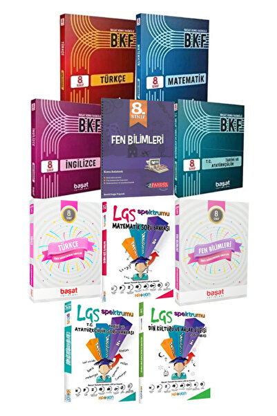 Başat Yayınları 8. Sınıf LGS Konu Anlatım ve Soru Bankası Seti (10 Kitap)