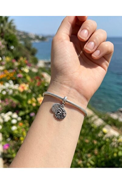 My Story Kuş Ve Fare Sallantılı  Gümüş Charm