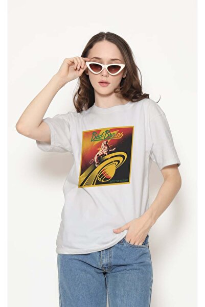 buzagi tasarım ürünleri Bad Brains Regular Fit Unisex White T-Shirt