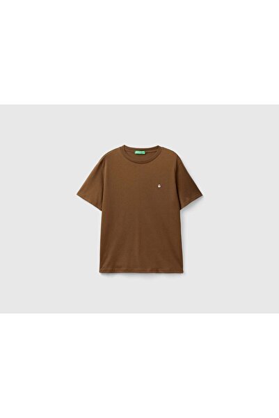 United Colors of Benetton تي شيرت نسائي مصنوع من القطن العضوي بنسبة 100%