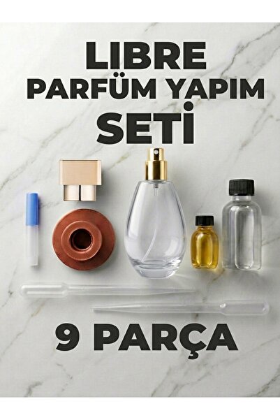 KokuAtölyesi Lib.re Esanslı Parfüm Yapım Seti 50 ML – Lavanta, Portakal Çiçeğ...