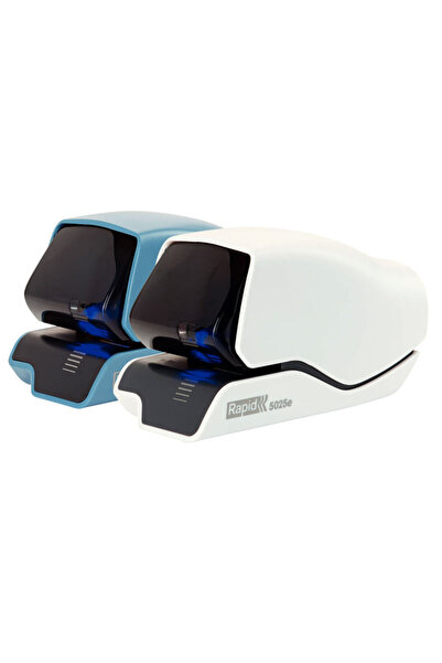 Rapid Capsator electric de hârtie 25 de coli din plastic alb Supreme 5025e