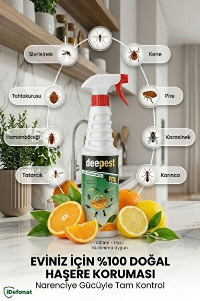 Defonat Deepest Sprey 400 mL – Genel Haşere İlacı | Kokarca, Hamam Böceği, Ak...