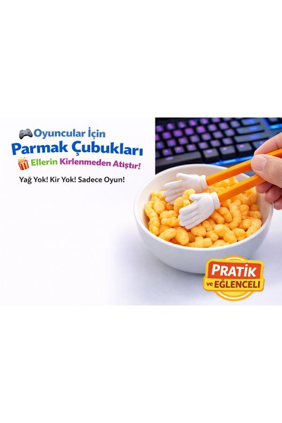 Yapı3D 🎮 Oyuncular İçin Parmak Çubukları | Gaming Snack Aparatı | Eller Kirl...