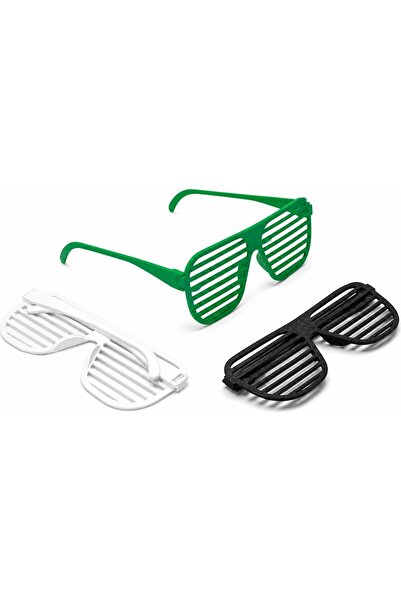 Yapı3D 😎 retro party glasses set of two | foldable design | fun striped patt...